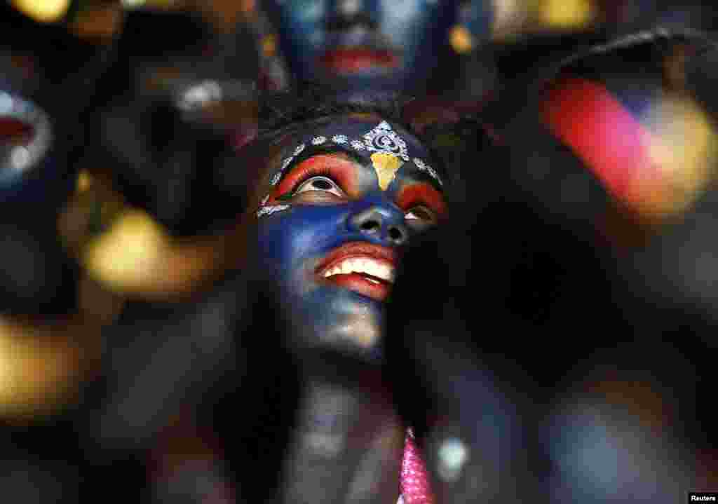 Students participate in celebrations ahead of the Janmashtami festival, which marks the birth anniversary of Lord Krishna, in Mumbai, India. (Reuters/Danish Siddiqui)