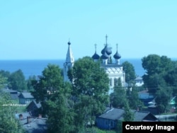 Горицкий Воскресенский монастырь сегодня. Слева - домик Г. Каблукова