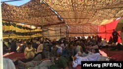 خیمه تحصن کننده‌گان ائتلاف بزرگ ملی در هرات