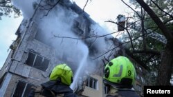 Կիևում ռուսական անօդաչու թռչող սարքերի հարձակման հետևանքները