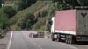 An Iranian cargo truck bound for Yerevan stuck in the Syunik region of Armenia due to an Armenian-Azerbaijani border crisis. August 27, 2021. 