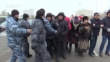 Protesters Dragged Away By Kazakh Police After Activist's Death