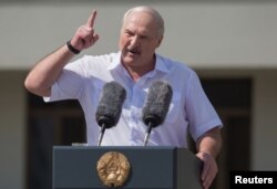 Belarusian strongman Alyaksandr Lukashenka (file photo)