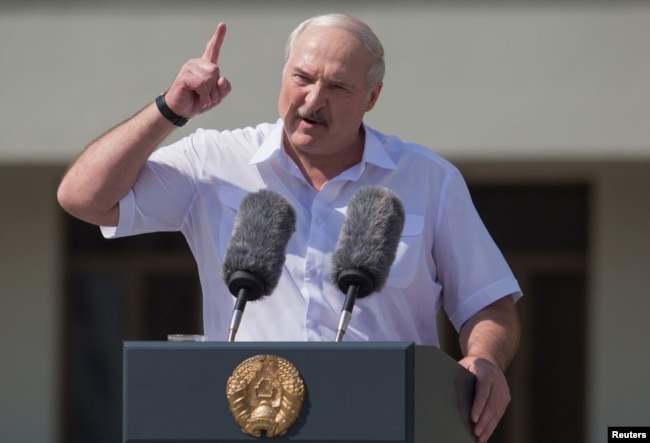 Belarusian strongman Alyaksandr Lukashenka (file photo)