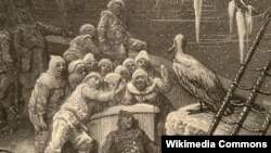 Qoca dənizçinin balladası əsərinə çəkilmiş qravür (Gustave Doré (1876)