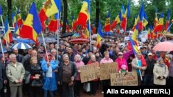 La Chișinău a avut loc un nou protest împotriva schimbării sistemului electoral