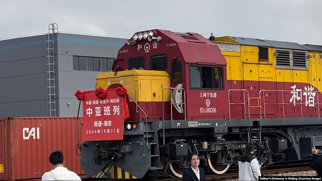 A direct freight train link between Afghanistan and China was inaugurated this month. (file photo)