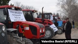 Protestul fermierilor la Brăviceni, raionul Orhei.