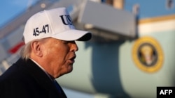 ԱՄՆ նախագահ Դոնալդ Թրամփը Մերիլենդի «Էնդրյուս» ռազմակայանում զրուցում է լրագրողների հետ, 13-ը մարտի, 2026թ.