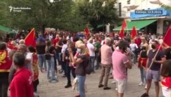 Mirni antivladin protest na Cetinju