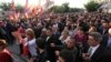 Armenia - Residents of Ararat attend an opposition rally, 3Oct2014.