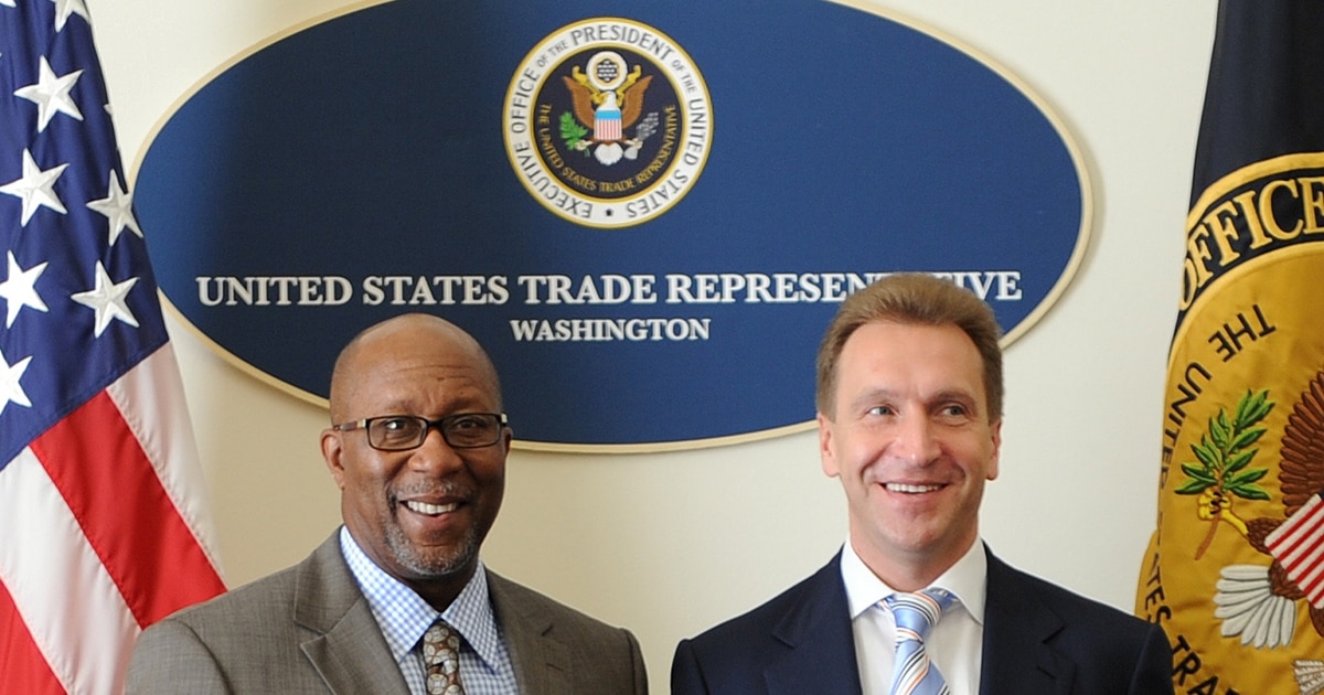 U.S. Trade Chief Backs Russia Joining WTO This Year
