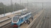 Туманное утро на железнодорожной станции Урожайная, которая находится буквально на границе Красногвардейского и села Петровка