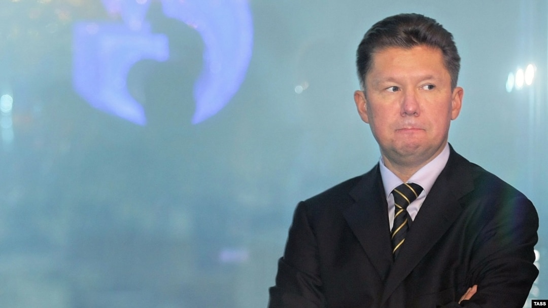 Gazprom chief executive Aleksei Miller -- no longer on top of the world?
