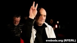 Вялянцін Стэфановіч пасьля вызваленьня ў Вільні. 19 сакавіка 2026 году