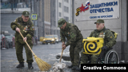 Коллаж, ветераны российского вторжения в Украину после окончания войны