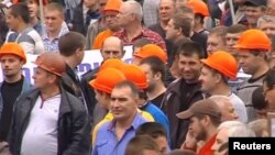 Протест шахтарів на Донбасі 