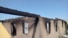 kYRGYZSTAN - BATKEN - LEILEK - A burned down house in the village of Maksat, Leilek region, after the armed conflict on the border with Tajikistan on May 2, 2021.