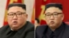 Fotografije severnokorejskog lidera Kim Džong Una. Levo od 8. februara 2021. i desno od 15. juna 2021