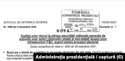 Romania, declassified doc, external information agency 