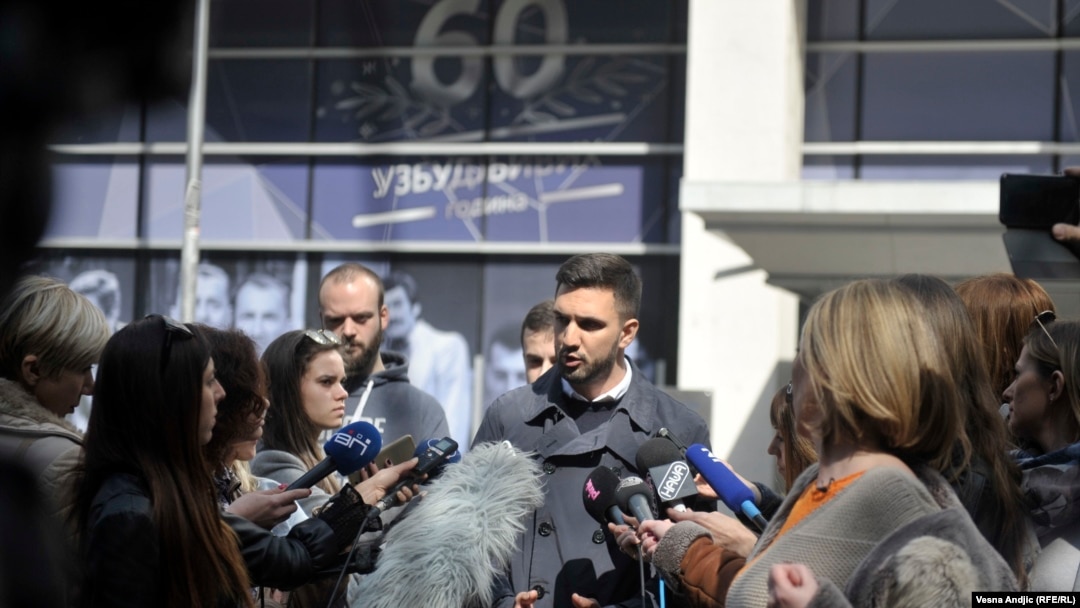 Stefan Simić, jedan od uhapšenih beogradskih studenata