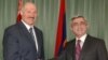 Belarus President Alyaksandar Lukashenka (left) and his Armenian counterpart Serzh Sarkisian (file photo)