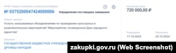 Объявление о закупке услуг по организации культурных и развлекательных мероприятий ко Дню народного единства в Крыму