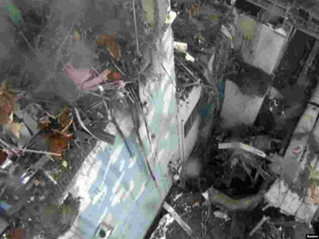 Разрушения внутри четвертого реактора на &laquo;Фукусиме-1&raquo; в марте 2011 года