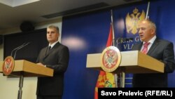 Ministri Vujica Lazović i Ivan Brajović, Podgorica, 28. septembar 2012.