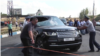 Former lawmaker Melik Manukian’s Ranger Rover vehicle was damaged in the explosion on the Yerevan-Sevan highway