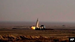 Запуск одной из иранских баллистических ракет. Январь 2024 года