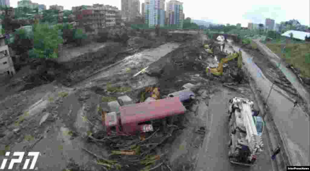 Georgia -- The results of the flood in Tbilisi, 14Jun2015