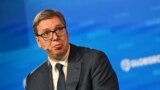 Predsednik Srbije Aleksandar Vučić prisustvuje regionalnom bezbednosnom forumu GLOBSEC u Pragu 31. avgusta 2024. 