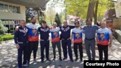 Грузинские и российские борцы на турнире в Дагестане