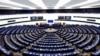 Az Európai Parlament plenárisülés-terme Strasbourgban. Fotó: Reuters