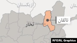 ولایت تخار در نقشه افغانستان 