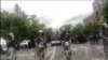 Armenia -- Baghramian avenue in Yerevan blocked by police. 21April, 2018