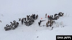 Қар көшкіні болған жер. 5 ақпан 2020 жыл. 