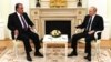 Тажик президенти Эмомали Рахмон менен Орусиянын президенти Владимир Путиндин жолугушуусу. 9-май, 2021-жыл. 