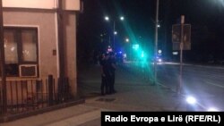 Police said an explosive device, possibly a rocket-propelled grenade, hit the Kosovo parliament building late on August 4.