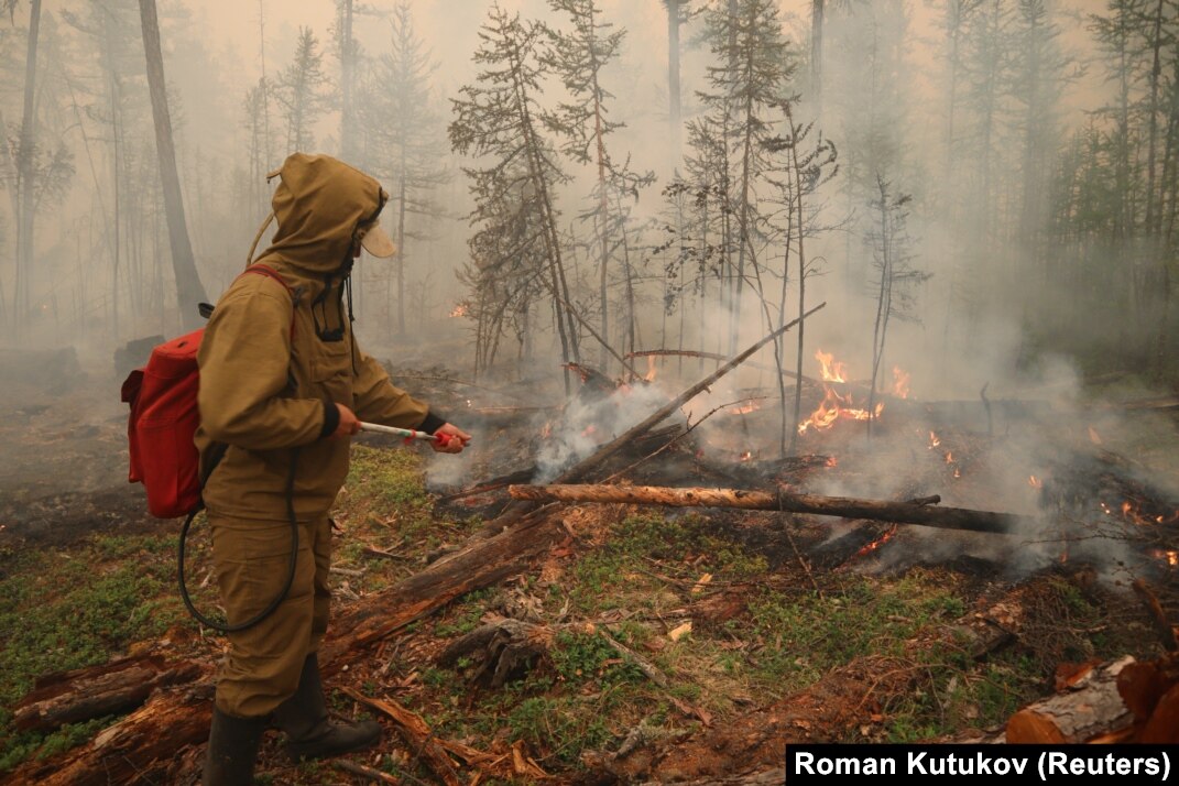 Raging Wildfires Sweep Across Siberia, Shrouding Region In Smoke