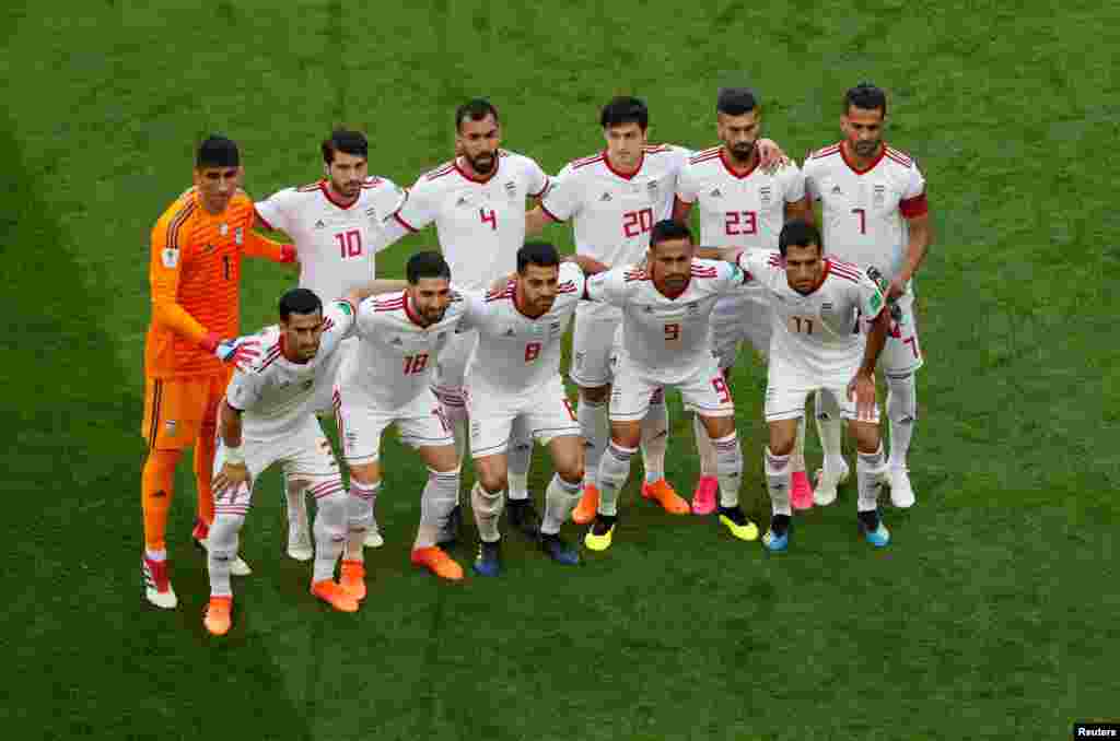 Soccer Football - World Cup - Group B - Morocco vs Iran - Saint Petersburg Stadium, Saint Petersburg, Russia - June 15, 2018 Morocco team group before the match REUTERS/Lee Smith