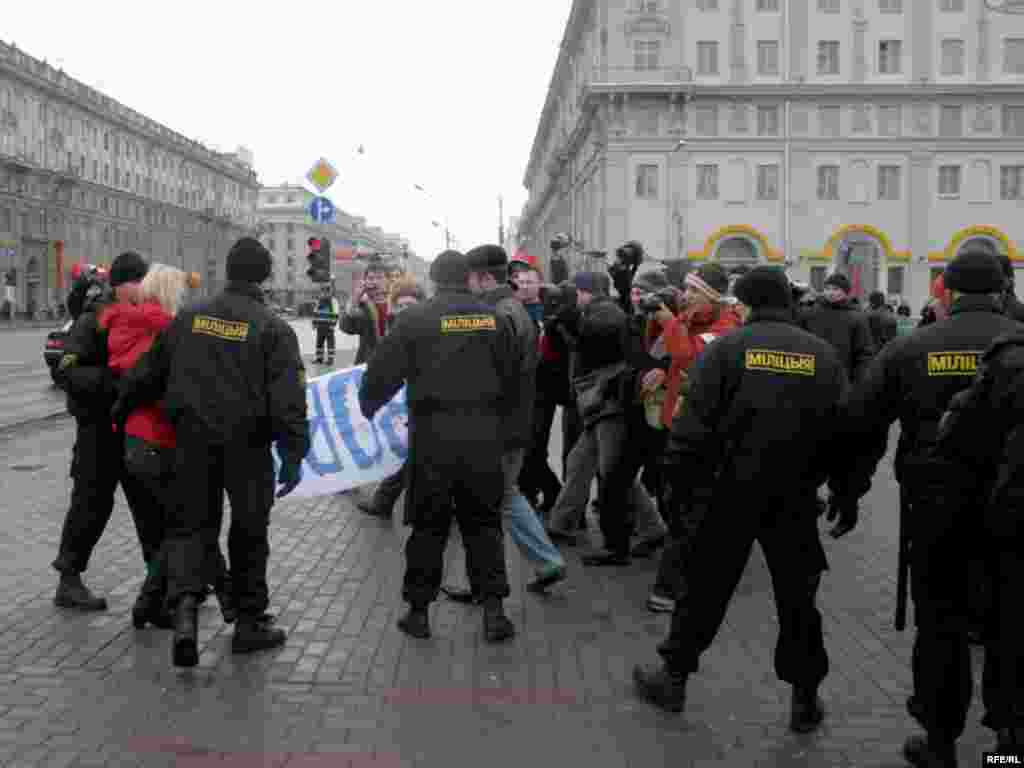 Акцыя пратэсту прадпрымальнікаў, 18 лютага