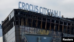 The aftermath of the deadly attack on Crocus City Hall near Moscow on March 22.