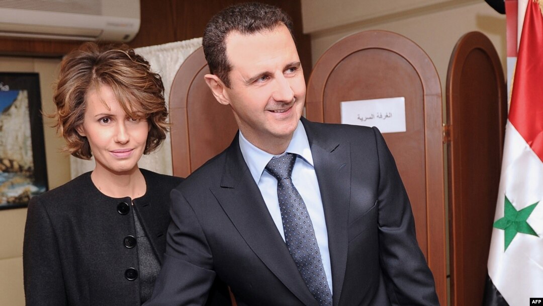 Syrian President Bashar al-Assad and his wife, Asma
