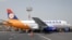 Armenia - Passengers board an Armavia airline flight at Yerevan's Zvartnots airport.