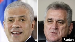 Boris Tadic (left) and Tomislav Nikolic (combo photo)