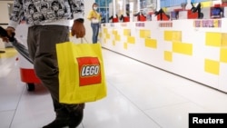 Lego said it would stop all its Russian operations, ending the employment of its Moscow staff and a partnership with a company operating 81 stores in the country. (file photo)