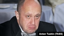 The head of the Vagner group, Yevgeny Prigozhin (file photo)