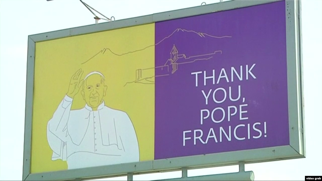 armenia welcomes pope francis
